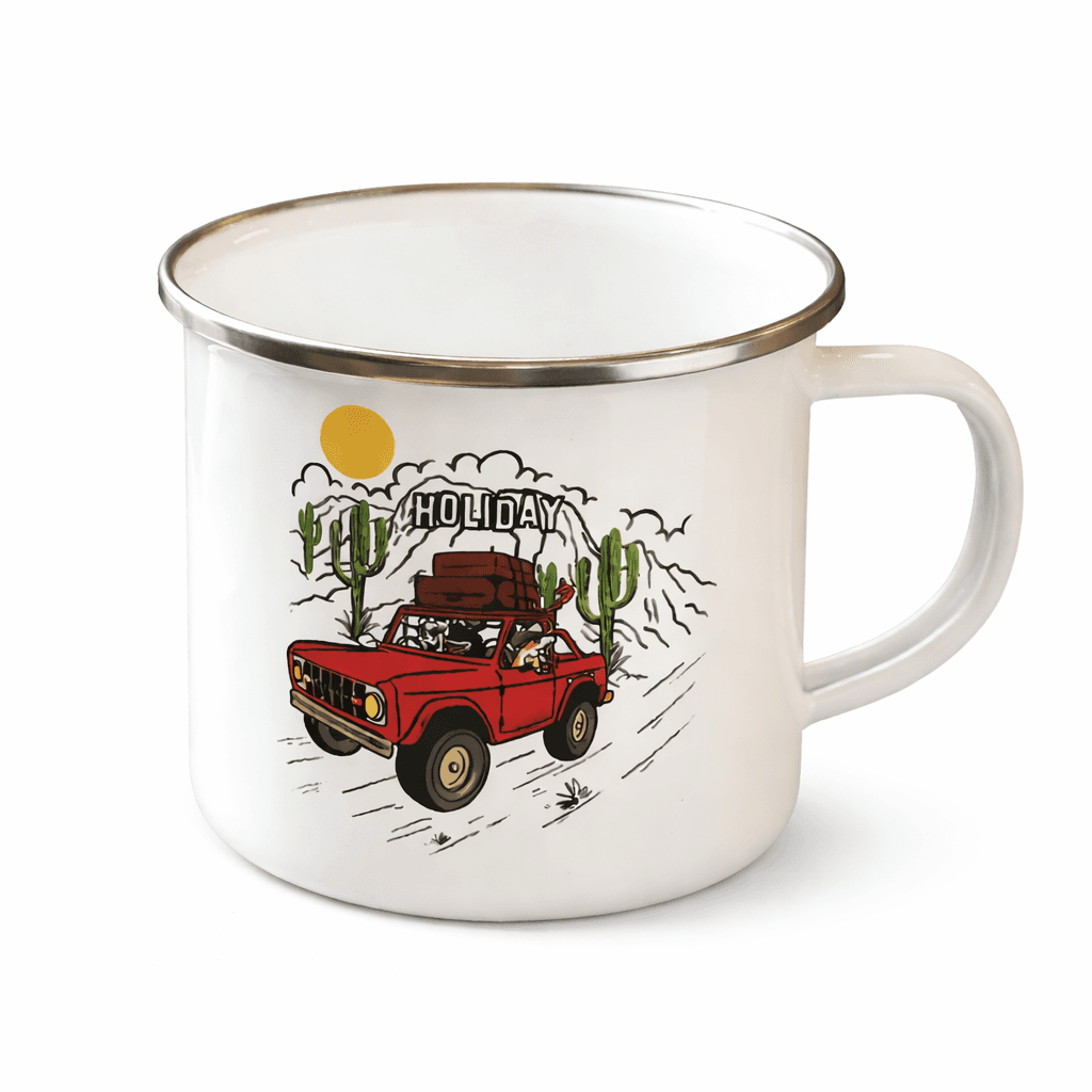 Enamel Holiday Mug